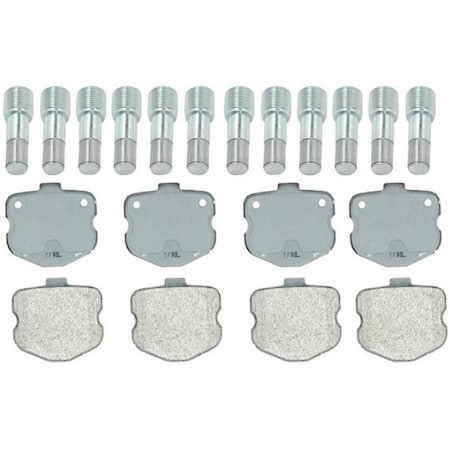 R/M Brakes BRAKE PADS OEM OE Replacement Metallic With Hardware SP1185AXPH